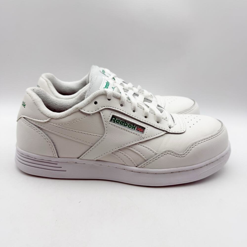 Reebok Womens Club Memt Work EH Comp Toe Sneakers US 8 Wide EU 38-39 White EUC